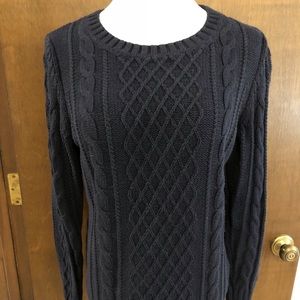 Old Navy Navy Blue Cable Knit Sweater
